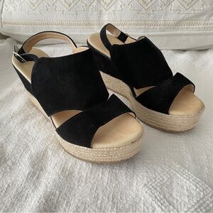 RETAIL $335 Cordani Made in Italy Espadrille Wedge Sandals, Size 41